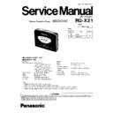 rq-x21 service manual