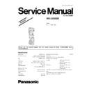 Panasonic RR-US380E Simplified Service Manual