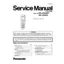 rr-us550pp, rr-us550e service manual