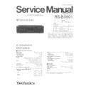 rs-bx601 service manual