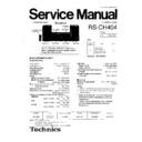 rs-ch404 service manual