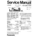 Panasonic RS-EH1000GK Service Manual