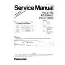 Panasonic RS-EH60, RS-EH600, RS-EH1000 Service Manual / Supplement