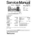 rs-hd75e service manual