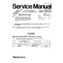 rs-tr333 simplified service manual