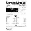 Panasonic RX-CT850EP Service Manual