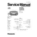 Panasonic RX-D25E, RX-D25EB, RX-D25EG Service Manual