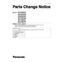 Panasonic RX-D45GC, RX-D45GN, RX-D50GC, RX-D50GN, RX-D50EE, RX-D50PH Service Manual / Parts change notice