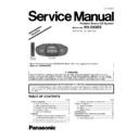Panasonic RX-D55EE Simplified Service Manual