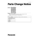 Panasonic RX-D55EG, RX-D55EE, RX-D55GC, RX-D55GT, RX-D55GS Service Manual / Parts change notice