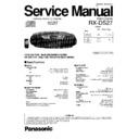 Panasonic RX-DS27P, RX-DS27PC Service Manual