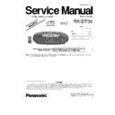 Panasonic RX-DT39GN Simplified Service Manual