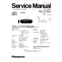 Panasonic RX-DT501 Service Manual