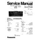 Panasonic RX-DT530P, RX-DT530PC Service Manual