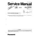 Panasonic RX-ED50 (serv.man3) Service Manual / Supplement