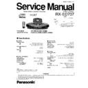 Panasonic RX-ED707PP Service Manual