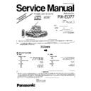 Panasonic RX-ED77GN Service Manual