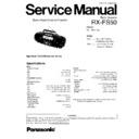 Panasonic RX-FS50GU, RX-FS50GC Service Manual