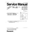 Panasonic SA-AK25, SA-AK35 Service Manual Supplement