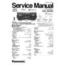 Panasonic SA-AK40PC Service Manual