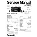 Panasonic SA-AK75P, SA-AK75PC Service Manual