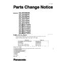 Panasonic SA-AKX58GN, SA-AKX58PH, SA-AKX58PN, SA-AKX78PH, SA-AKX78PN, SA-AKX78PR, SA-MAX170PH, SA-MAX370GS, SA-MAX370PU, SA-MAX770GS, SA-MAX770PU Service Manual / Parts change notice