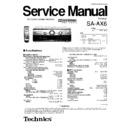 Panasonic SA-AX6 Service Manual