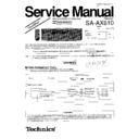 Panasonic SA-AX610P Service Manual Simplified