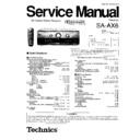 Panasonic SA-AX6PP Service Manual
