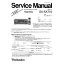 Panasonic SA-AX710GK Service Manual Simplified