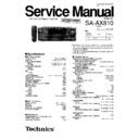 Panasonic SA-AX810P Service Manual