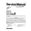 Panasonic SA-BT205EE, SC-BT205EE Service Manual Simplified