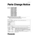 Panasonic SA-BT735EB, SA-BT735EE, SA-BT735EG, SA-BT735EP, SA-BT735GA, SA-BT735GS, SA-BT735PH, SA-BT735PR, SC-BT735EE Service Manual / Parts change notice