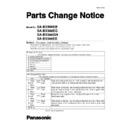 sa-bx500eb, sa-bx500eg, sa-bx500gn, sa-bx500ee service manual / parts change notice