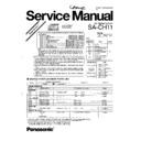 Panasonic SA-CH11 (serv.man2) Service Manual / Supplement