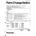 Panasonic SA-CH11E, SA-CH11EB, SA-CH11EG, SA-CH11GN, SA-CH11GC-K, SA-CH31GN, SA-CH31GC-K, SA-CH33GC, SA-CH33P, SA-CH33PC-K Service Manual / Parts change notice