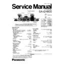 Panasonic SA-EH600GK Service Manual