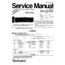 sa-ex400p, sa-ex400pc simplified service manual