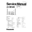 Panasonic SA-HT540EE Service Manual