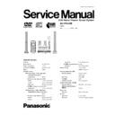 Panasonic SA-HT543EE Service Manual
