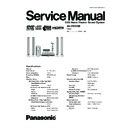 Panasonic SA-HT995EE Service Manual