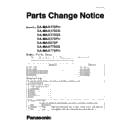 Panasonic SA-MAX170PH, SA-MAX370EB, SA-MAX370GS, SA-MAX370PU, SA-MAX670P, SA-MAX770GS, SA-MAX770PU Service Manual / Parts change notice