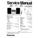 sa-pm05gcs, sa-pm05gh, sa-pm05gk service manual