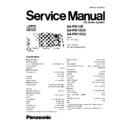 Panasonic SA-PM10E, SA-PM10EB, SA-PM10EG Service Manual