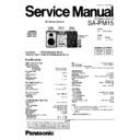 Panasonic SA-PM15GT, SA-PM15GH Service Manual