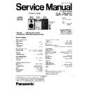 Panasonic SA-PM15PP Service Manual