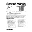 Panasonic SA-PM38DBEB, SA-PM38EG, SA-PM38EF, SA-PM38EB, SA-PM38EP Service Manual / Supplement