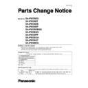 Panasonic SA-PM38EG, SA-PM38EF, SA-PM38EB, SA-PM38EP, SA-PM38DBEB, SA-PM38GN, SA-PM38PP, SA-PM38GA, SA-PM38GT, SA-PM48EG Service Manual / Parts change notice