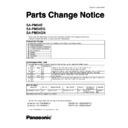 Panasonic SA-PM54E, SA-PM54EG, SA-PM54GN Service Manual / Parts change notice