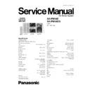Panasonic SA-PM54E, SA-PM54EG Service Manual